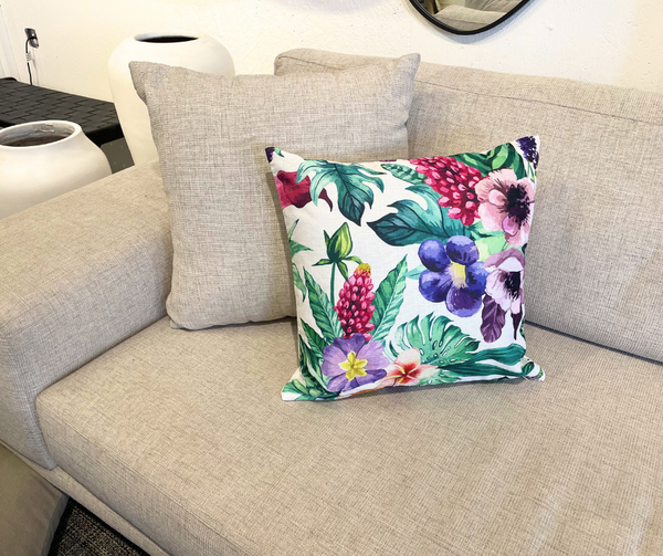 כרית נוי פרחונית